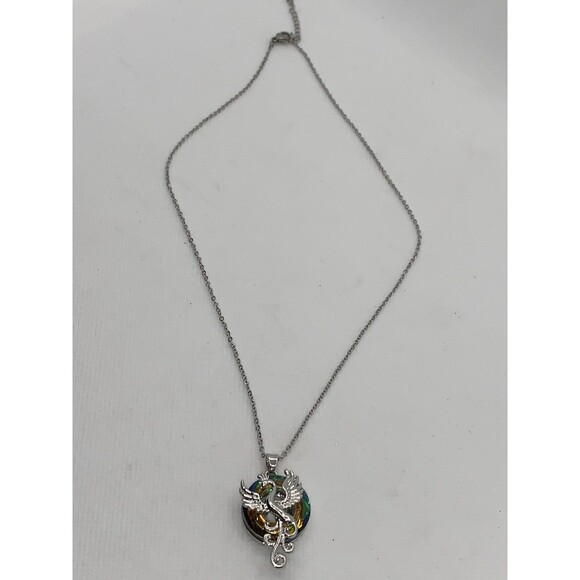 Phoenix Multi Crystal colored Pendant Necklace - Picture 8 of 11